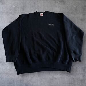 Vintage Wilson Mens XXL Navy Crewneck Pullover Heavyweight USA 90s Sweatshirt